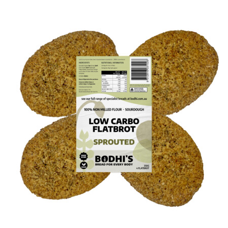 A photo of Bodhi's low carbo flatbrot