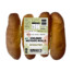A photo of Bodhi's Bakehouse Organic Hot Dog rolls with the label